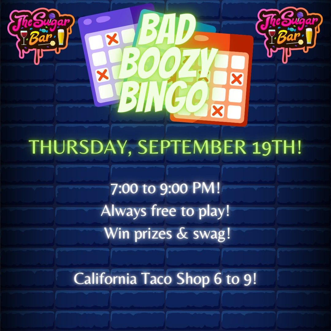 Boozy Bingo Night at The Sugar Bar!