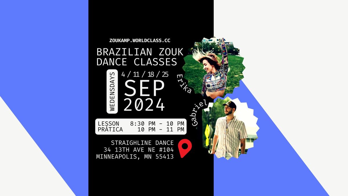 Brazilian Zouk Classes with Gabriel in MPLS