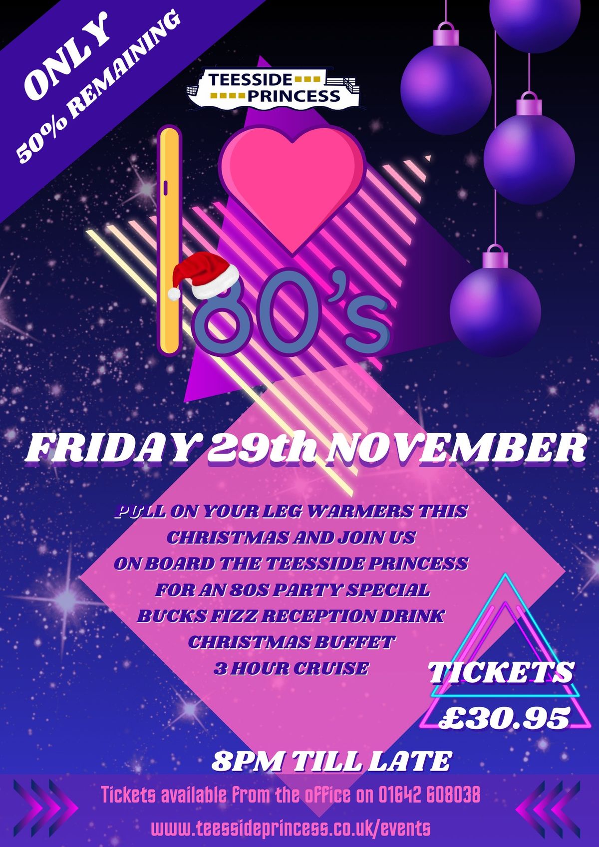 We love the 80s Christmas Party****less than half remaining****