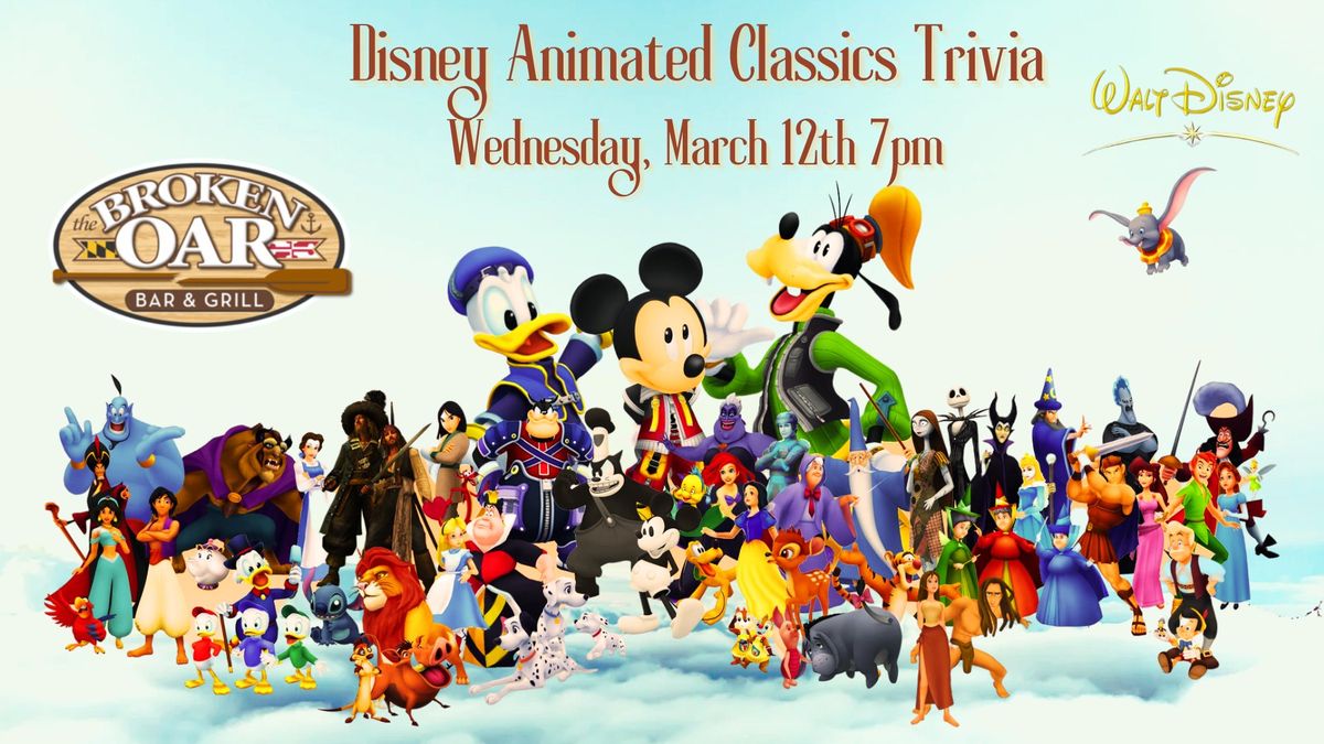 Disney Animated Classics Themed Trivia