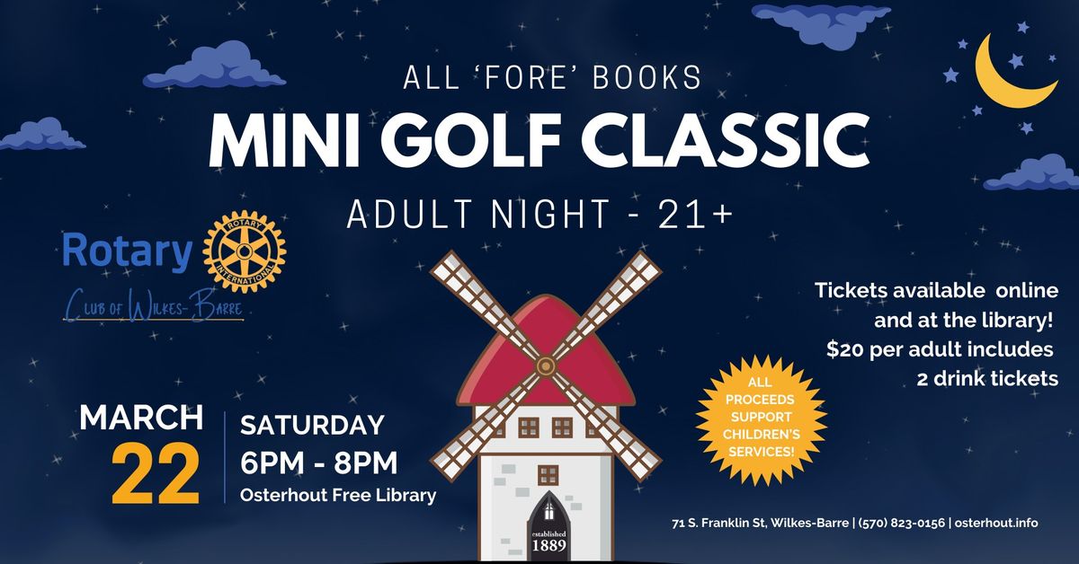 All 'FORE' Books Mini Golf Classic (Adult Night 21+)