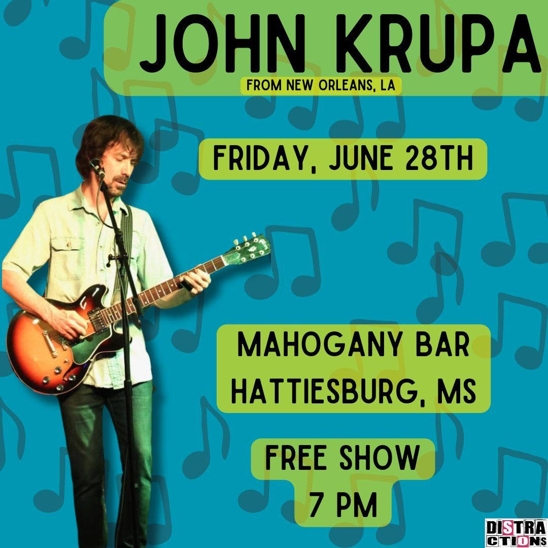 John Krupa at The Mahogany Bar