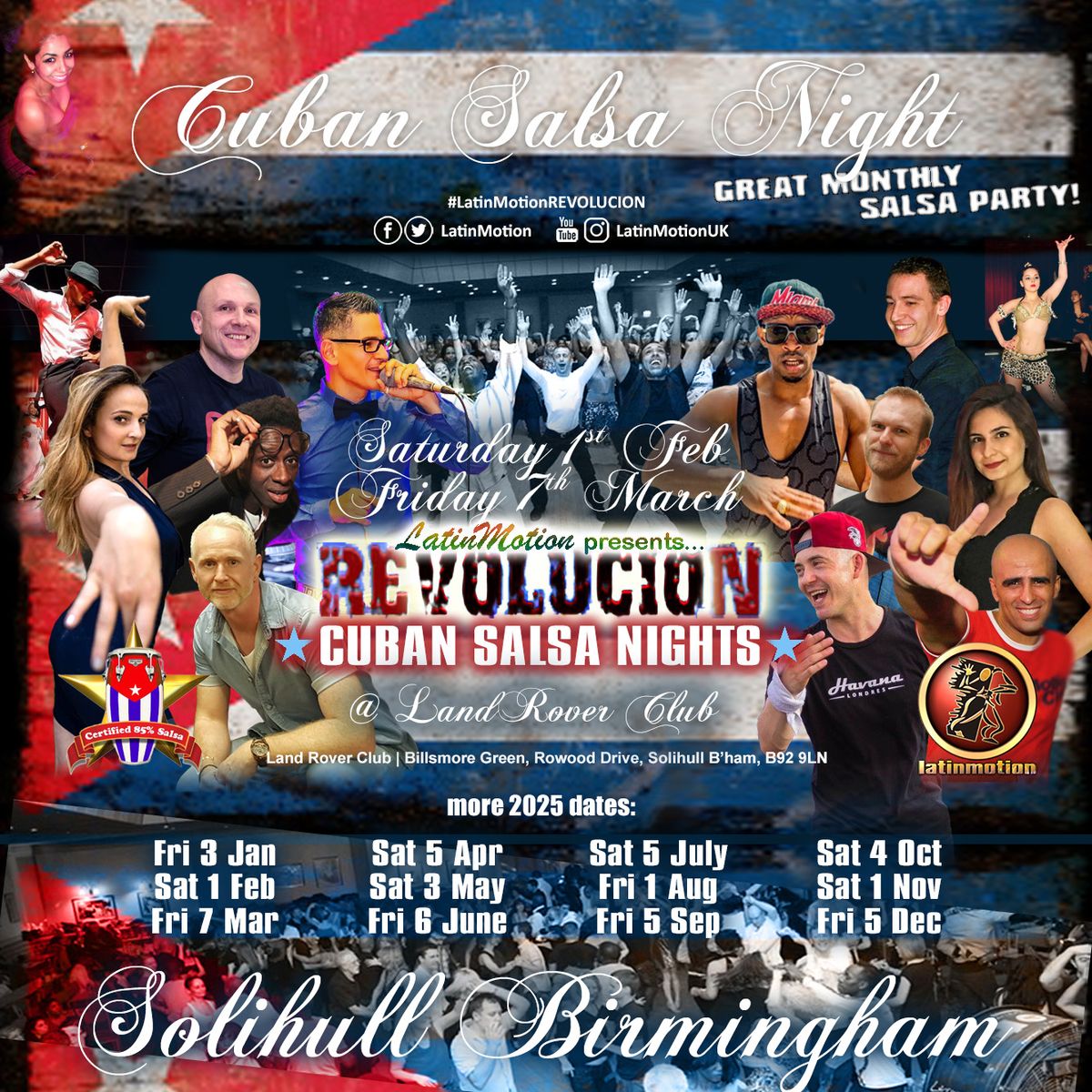 *LatinMotion \ud83d\udc83\ud83c\udffb REVOLUCION \ud83c\udde8\ud83c\uddfa Cuban Salsa Nights \ud83d\udd25 Solihull, Birmingham 