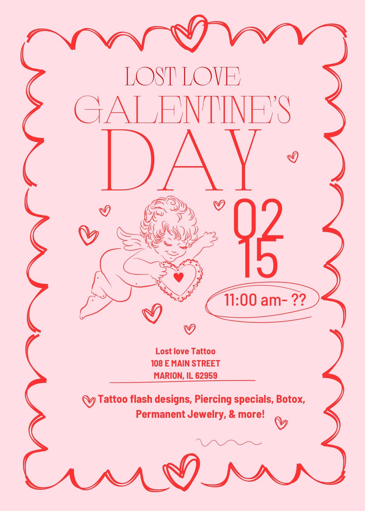 Galentine\u2019s Day at Lost Love Tattoo <3