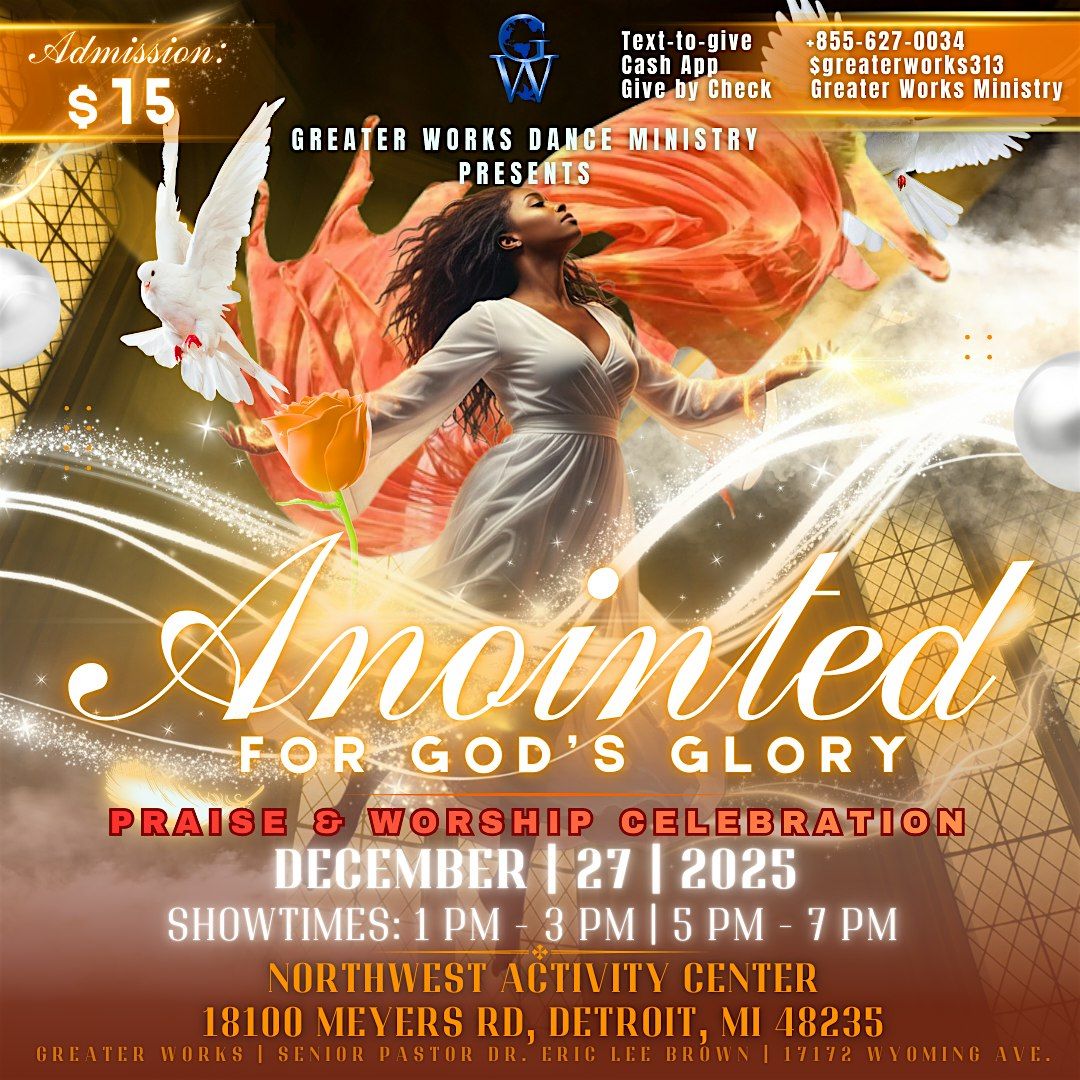 GW Dance Ministry Presents:  ANOINTE\ufeffD FOR GOD\u2019S GLORY  Dance Concert