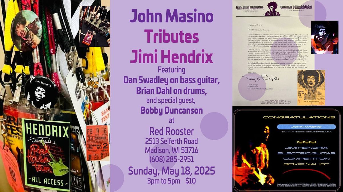 John Masino Tributes Jimi Hendrix