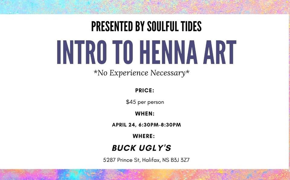 Intro to Henna Art @ Buck Ugly's 