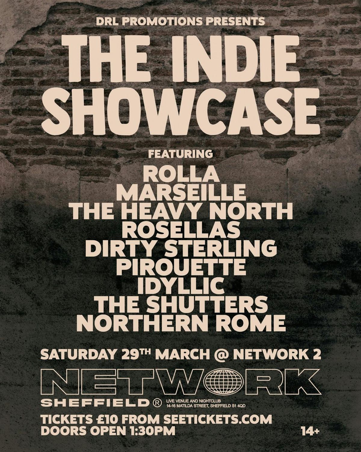 THE INDIE SHOWCASE ALL-DAYER @ NETWORK