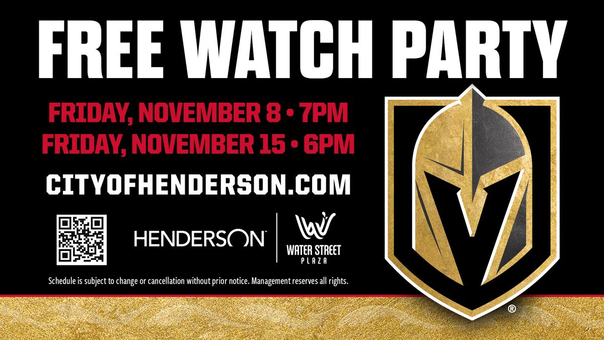 Vegas Golden Knights Watch Parties - November