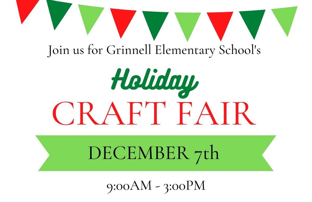 Grinnell Elementary PTA 3rd Annual Craft Fair 