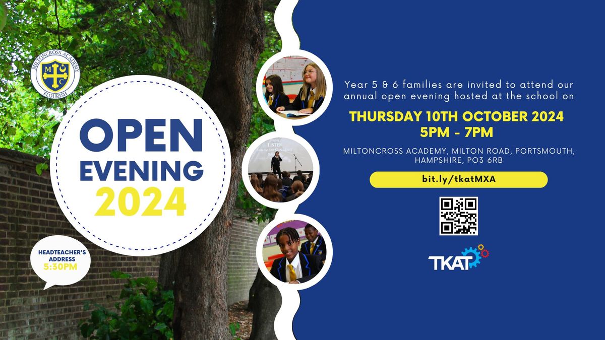 Miltoncross Academy Open Evening 2024