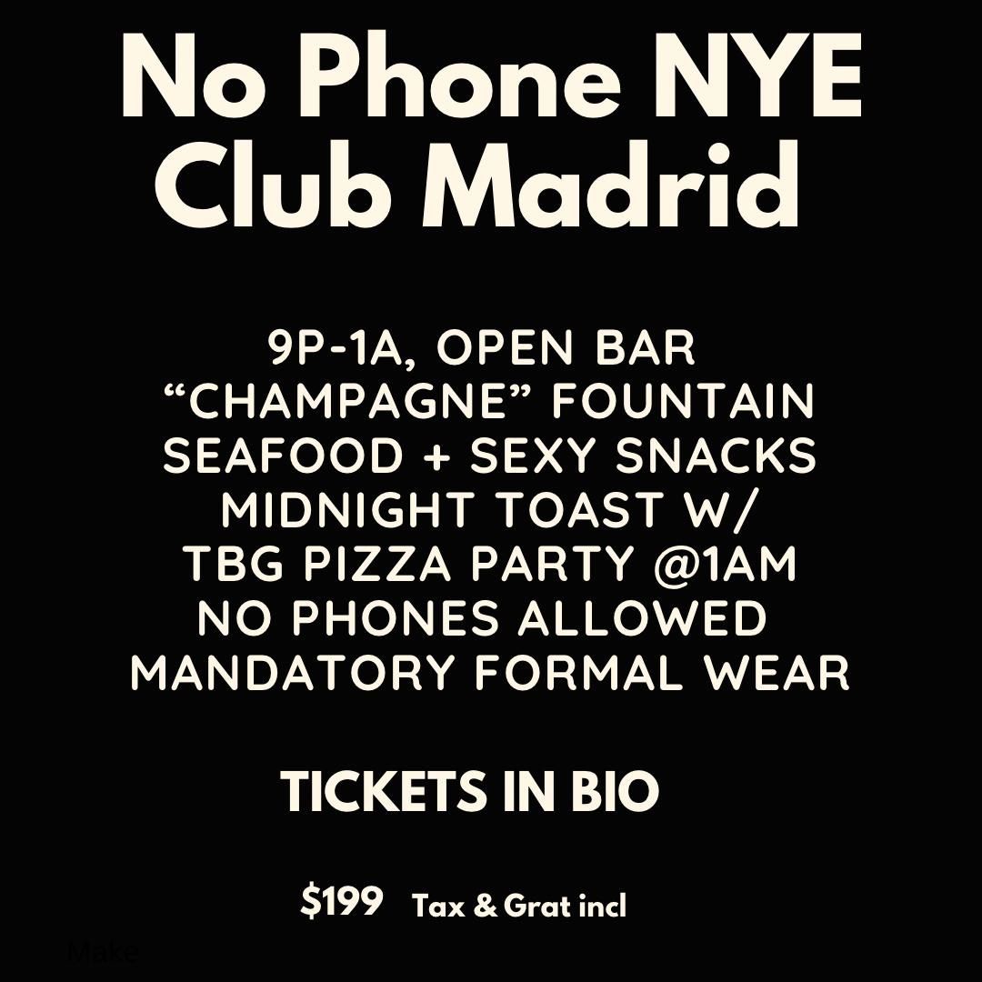 NO PHONE NYE