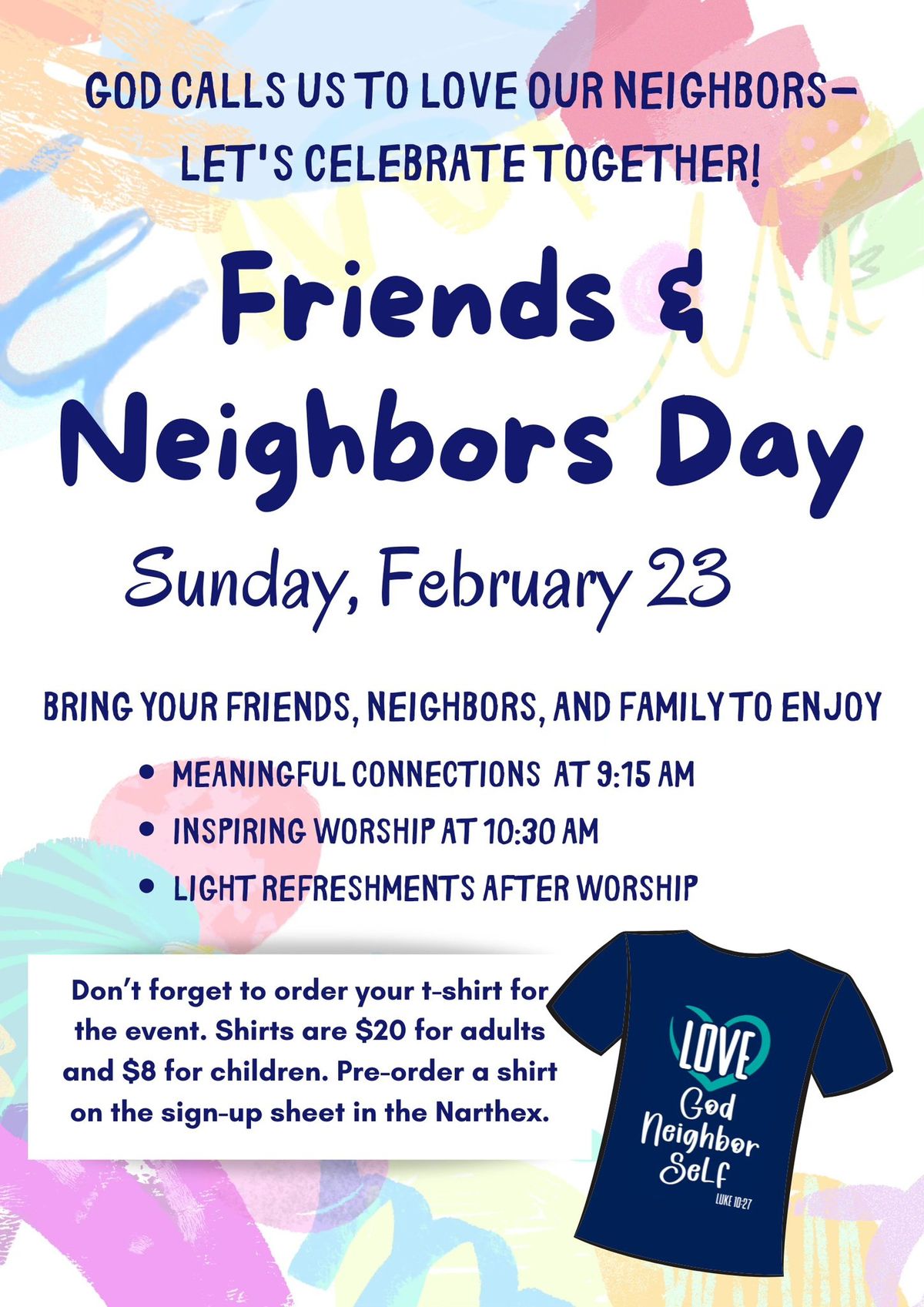 Friends and Neighbors day