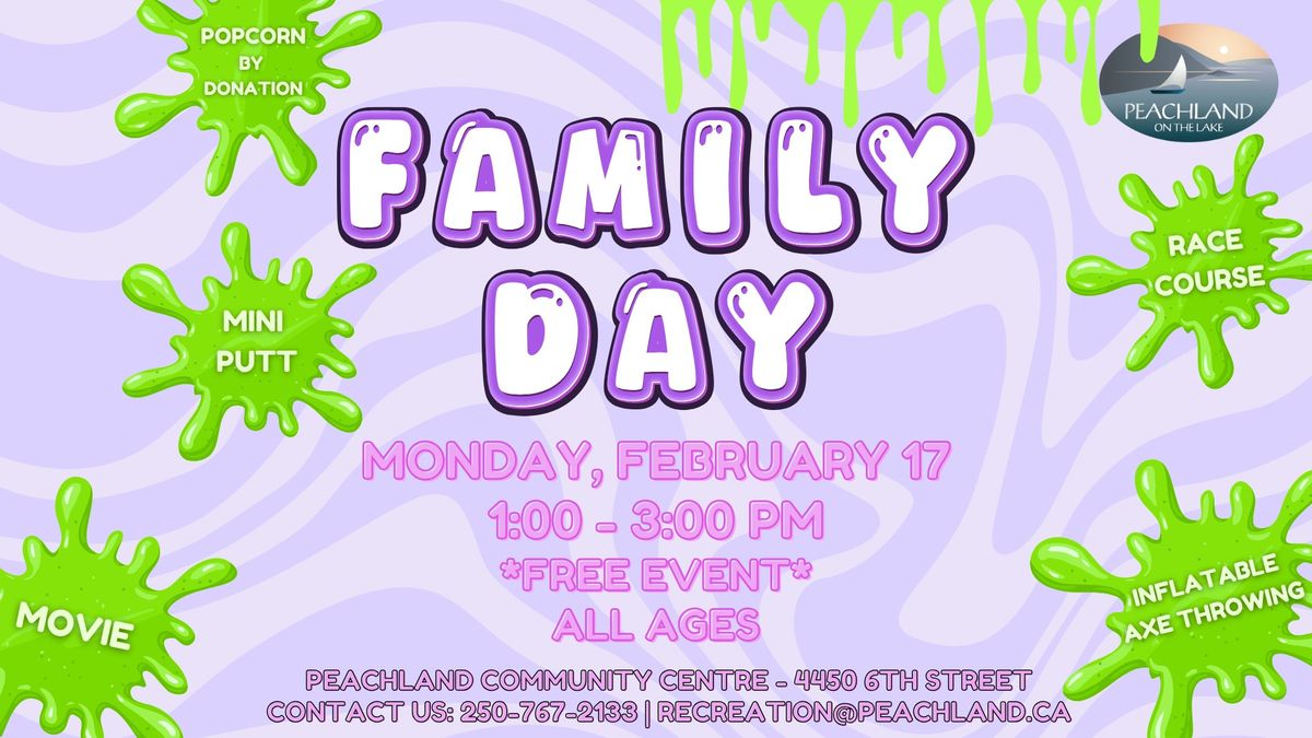 Family Day at Peachland Community Centre