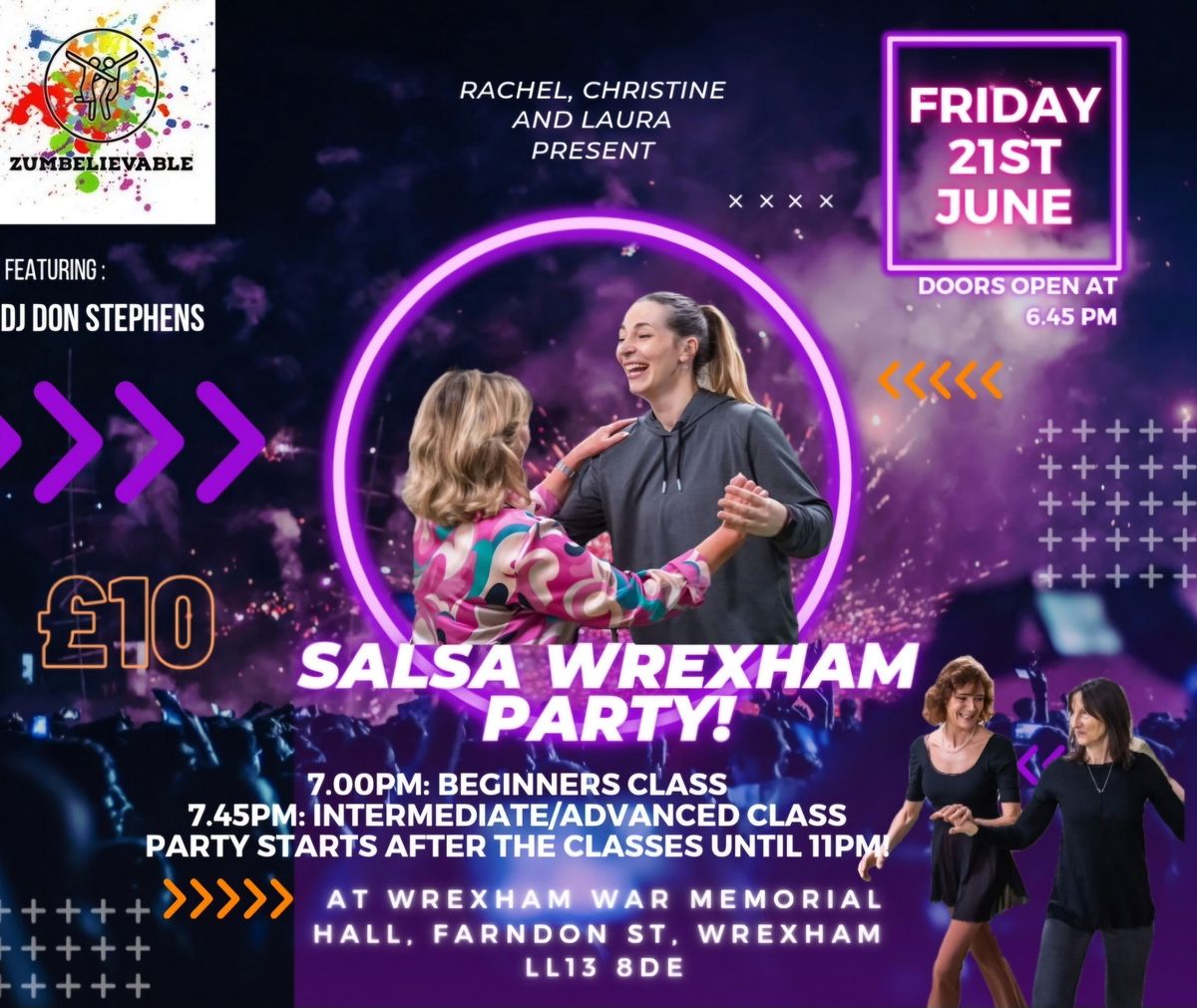 Summer Salsa party in the Heart of Wrexham!