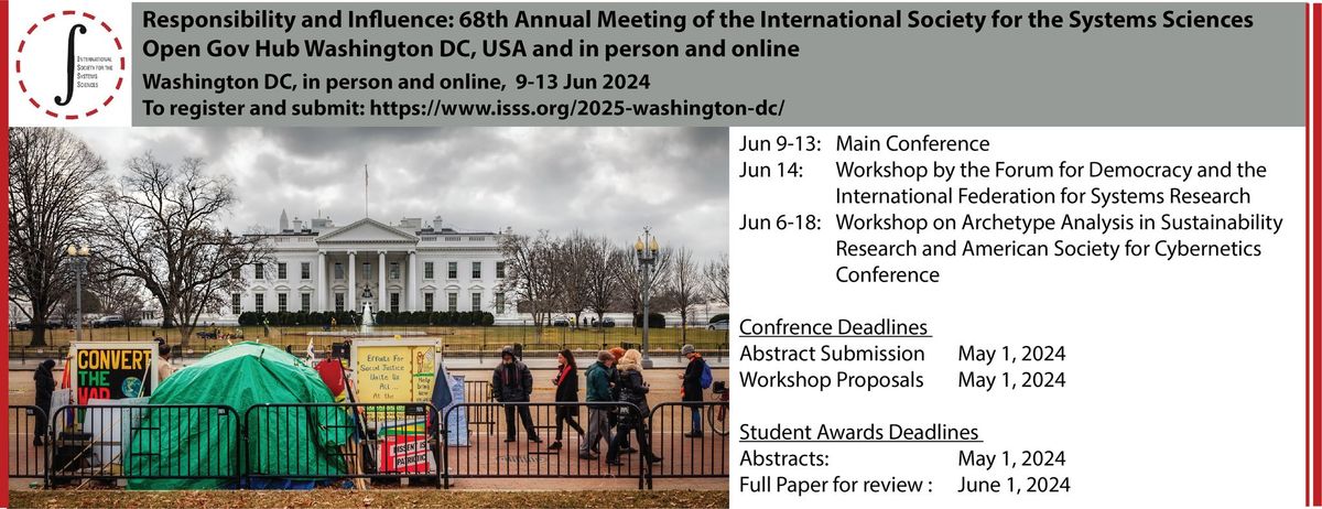 Responsibility and Influence: 68th Annual Meeting of the International Society for the Systems Sciences