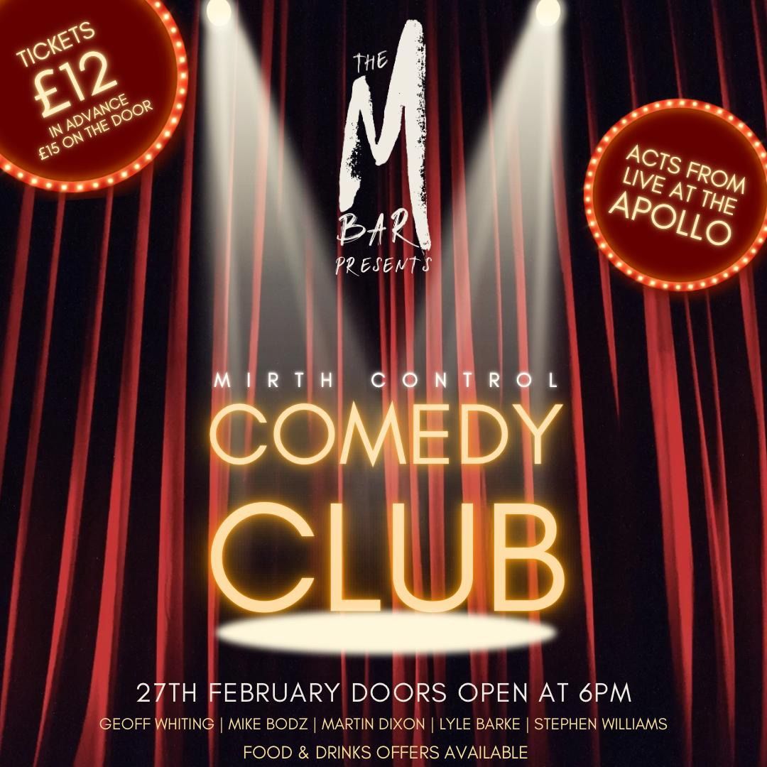 \ud83e\udd23COMEDY NIGHT @ THE M BAR\ud83e\udd23