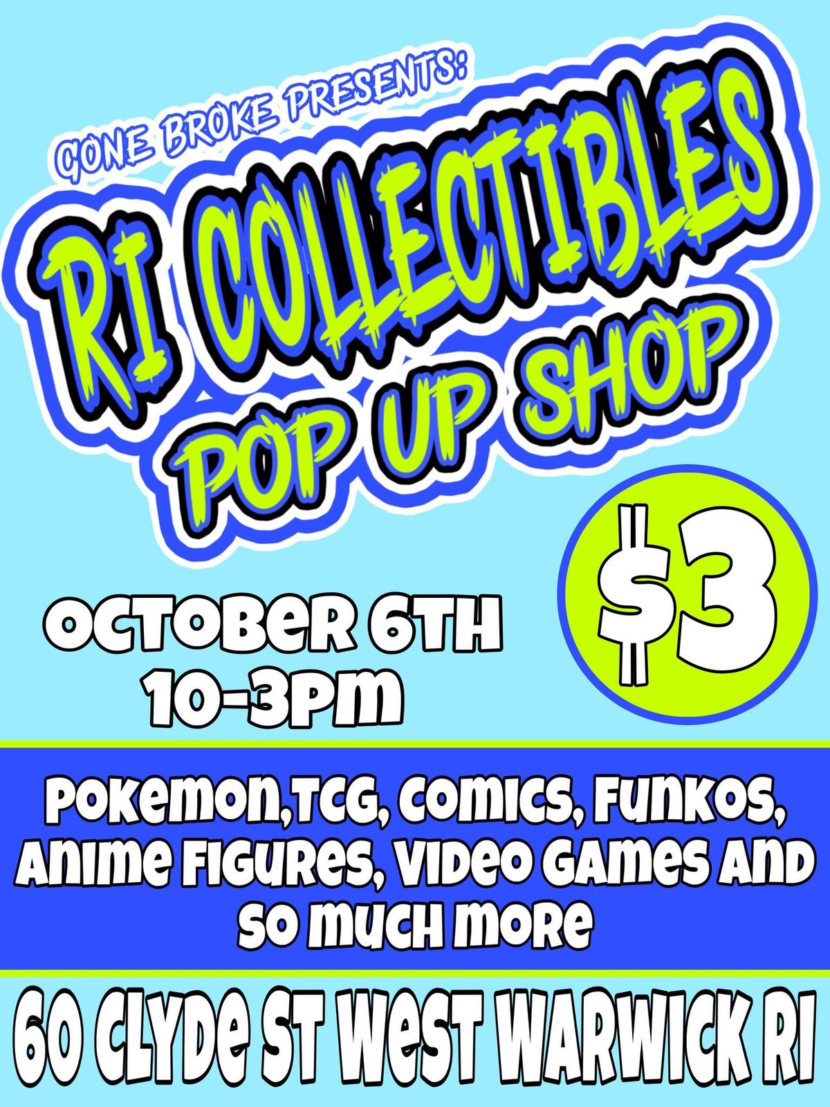 RI Collectible Pop Up Shop