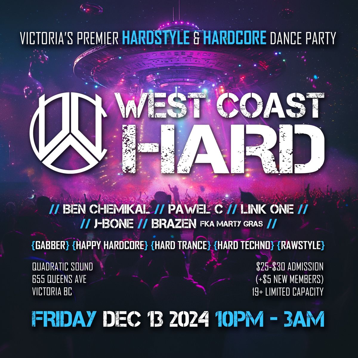 West Coast Hard: Ben Chemikal, Pawel C, Link One, J-Bone, Brazen