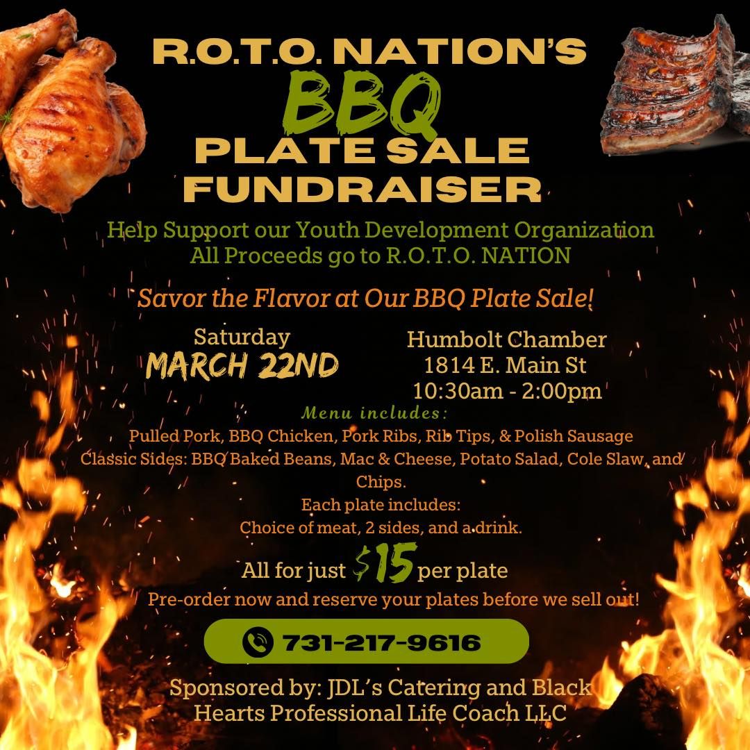 R.O.T.O.NATION'S R.O.T.O. BBO PLATE SALE FUNDRAISER