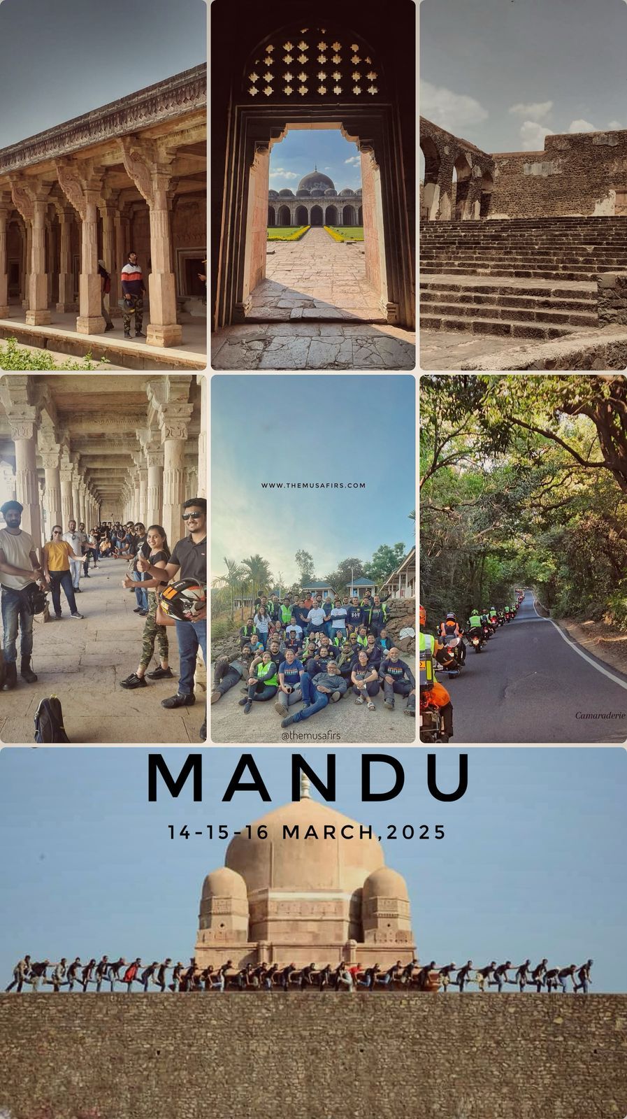 \u201cHOLI\u201d Highways : Musafirs Motorcycle Ride #188 to Mandu (14-16 March)