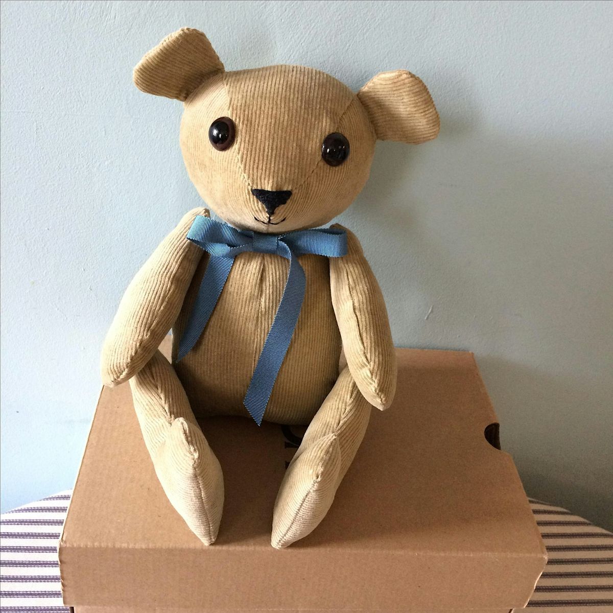 Vintage-Style Corduroy Bear