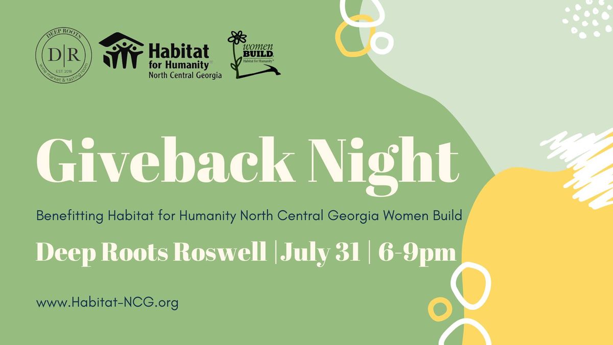 Habitat for Humanity Giveback Night