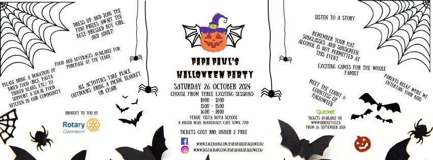 Papa Paul\u2019s Halloween party a Rotary club of Claremont fundraiser 