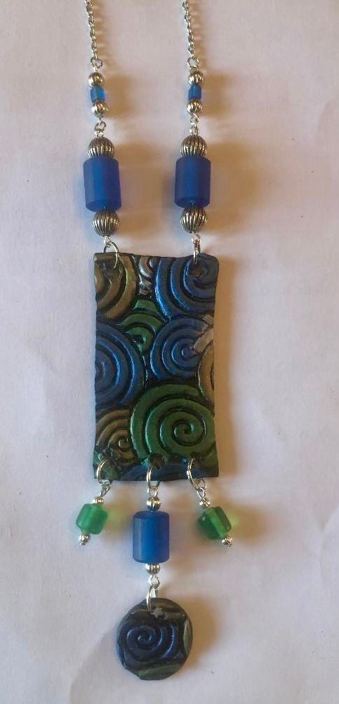 Beaded Clay Necklace