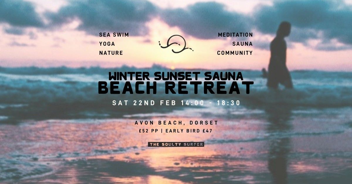 WINTER SUNSET BEACH RETREAT (HALF DAY): SAUNA, YOGA + SOUL RENEWAl