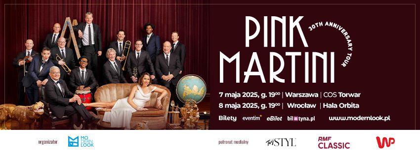 PINK MARTINI w Polsce! Dwa Koncerty Warszawa Wroc\u0142aw 7 i 8 maja 2025