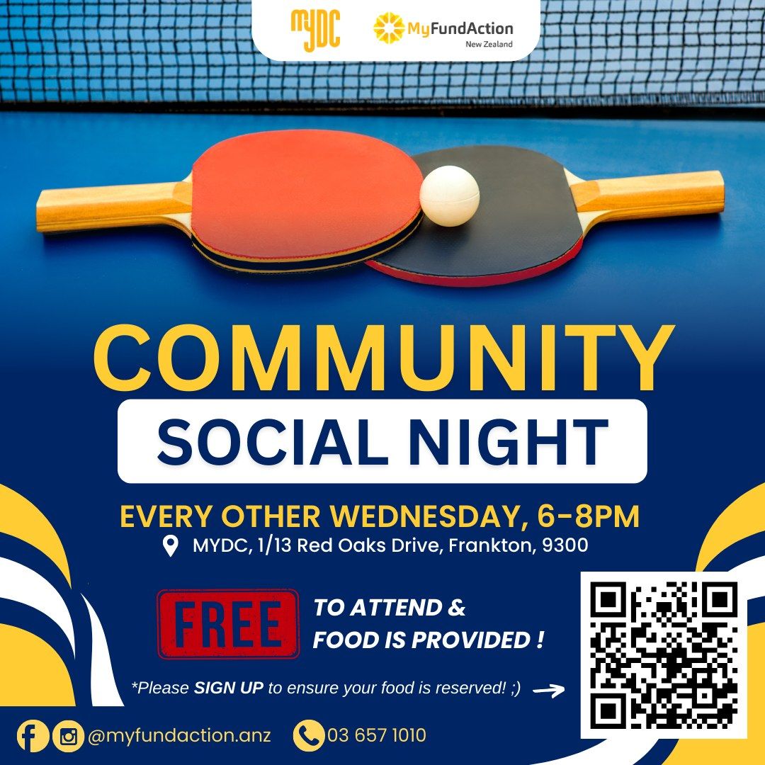 Community Social Night @ MYDC