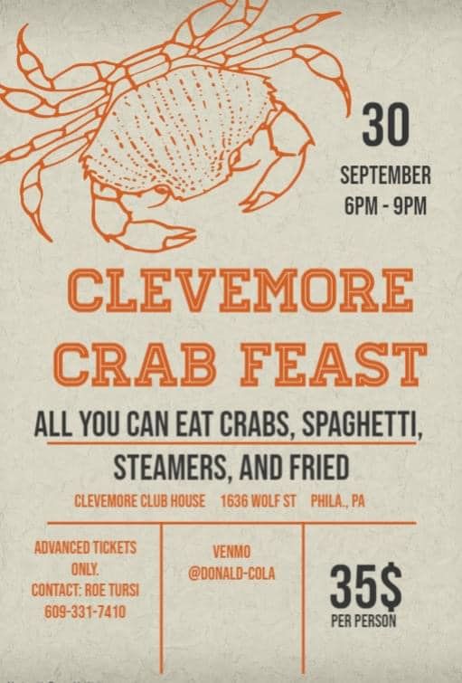 CRAB FEAST AT CLEVEMORE