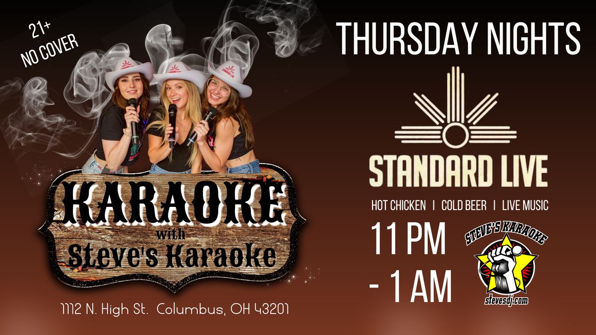 Thursday Karaoke Nights at Standard Live!