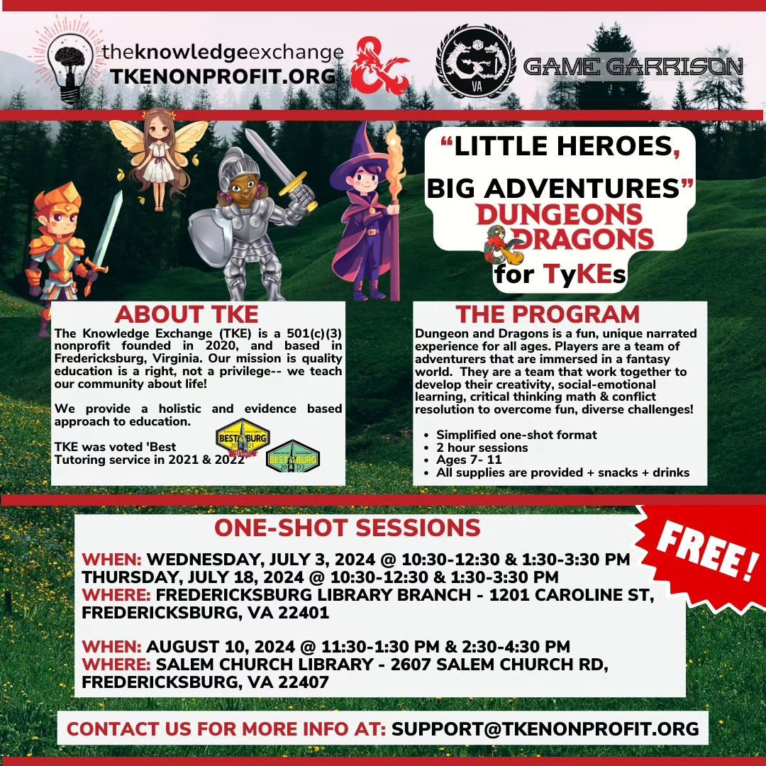 Little Heroes, Big Adventures - Dungeons and Dragons for TyKEs