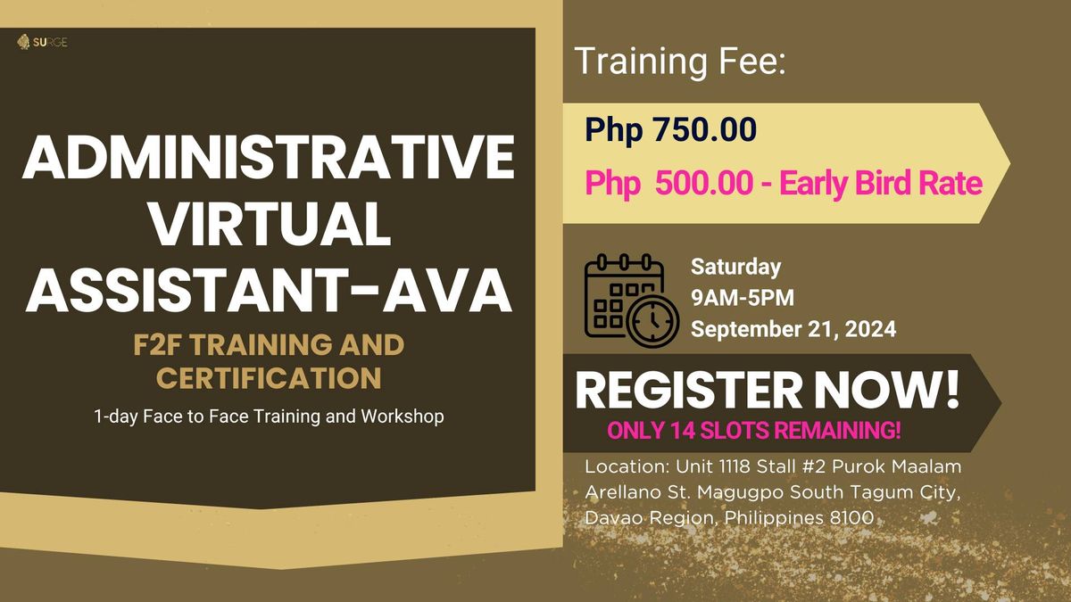 ADMINISTRATIVE VIRTUAL ASSISTANT TRAINING- AVA