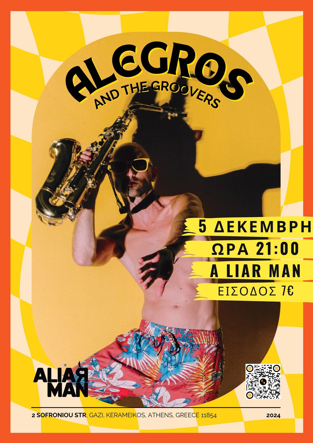 Alegros & The Groovers live in Athens