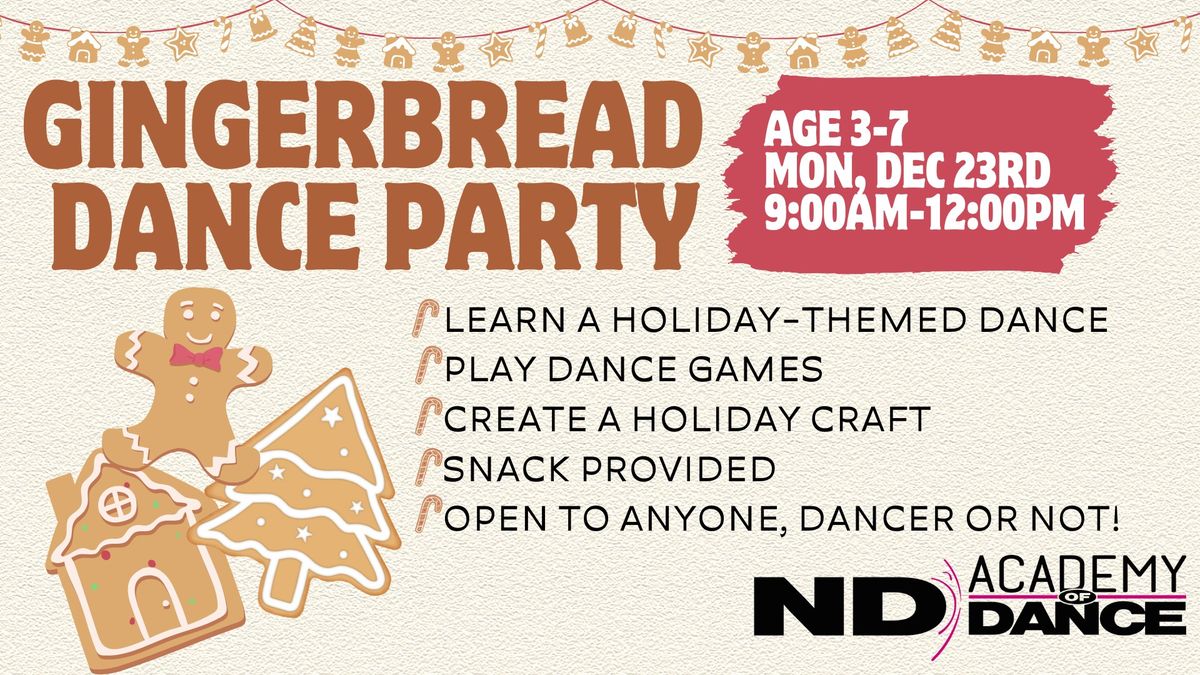 Gingerbread Dance Party Camp