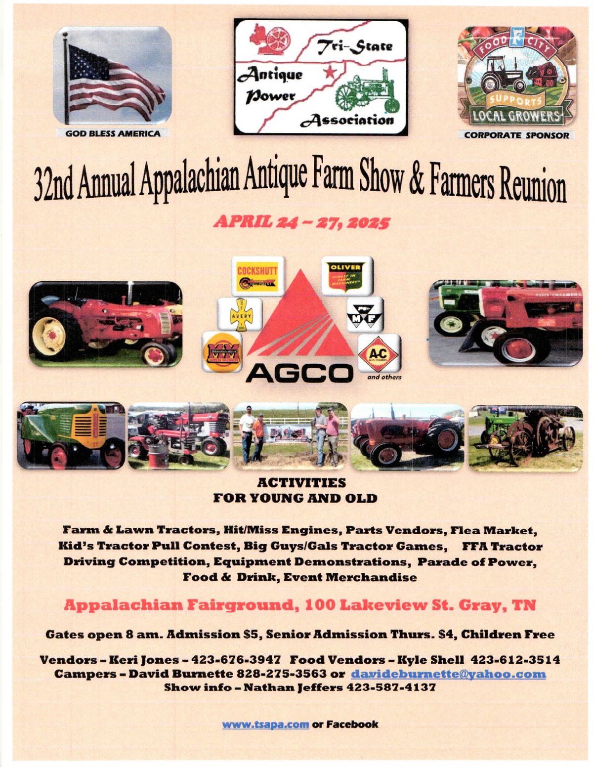 32nd Annual Appalachian Antique Farm Show & Farmer's Reunion