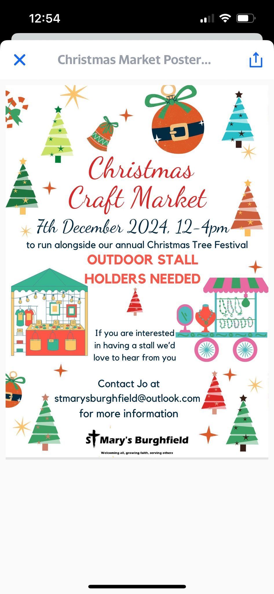 Christmas craft market and Christmas Tree Festival