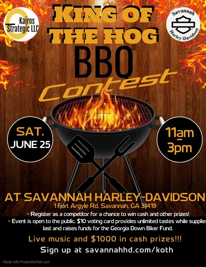 King of the HOG BBQ Competition, Savannah HarleyDavidson, 25 June 2022