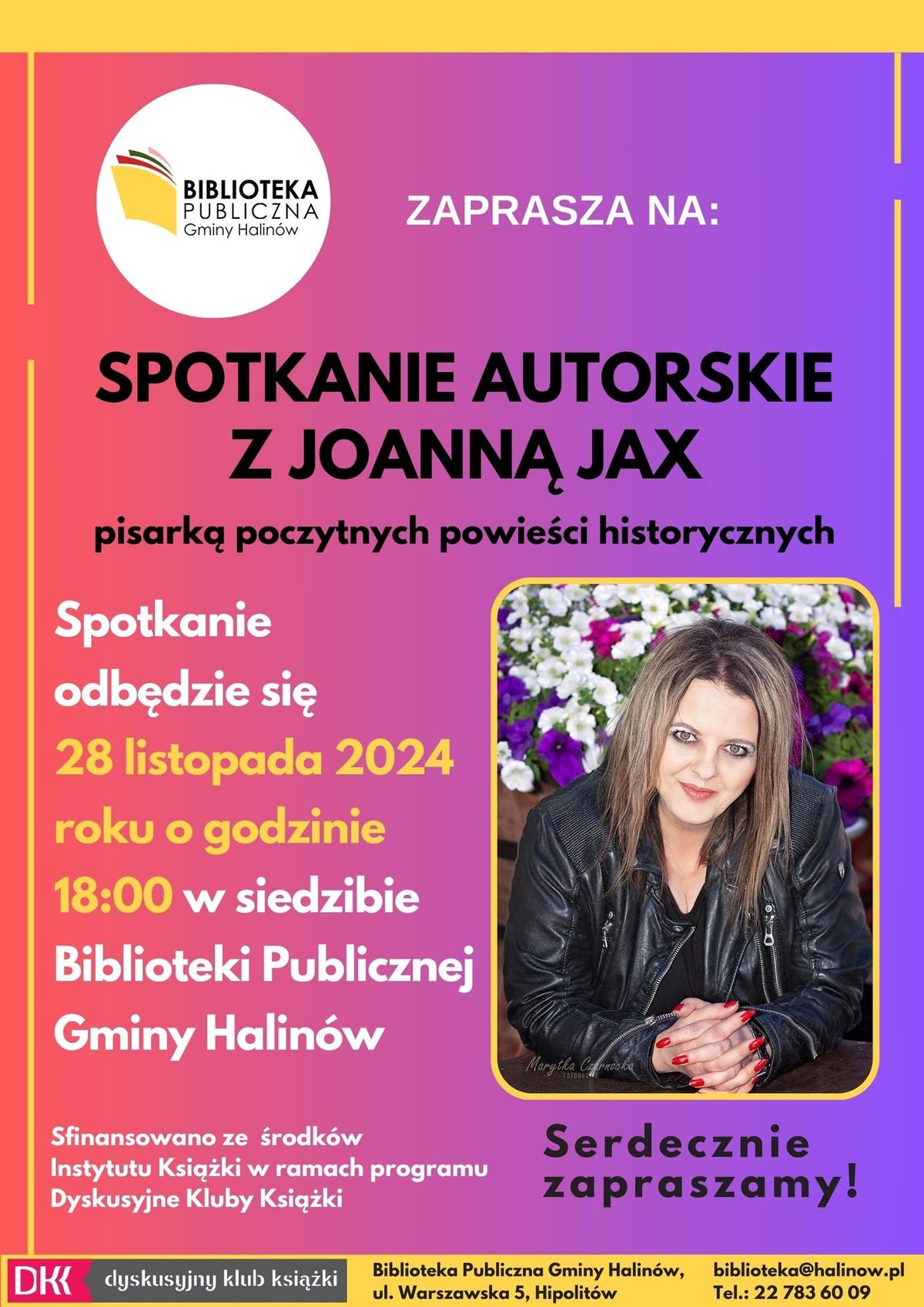 Spotkanie autorskie z Joann\u0105 Jax