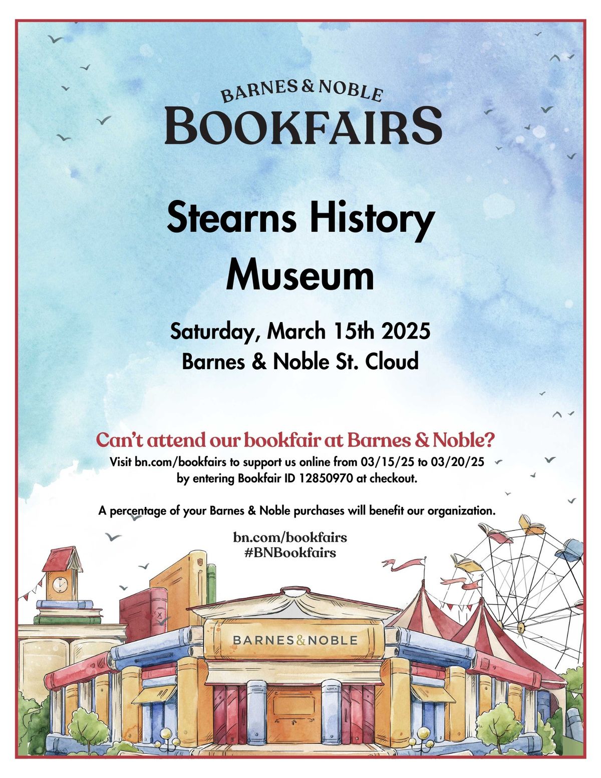 Barns & Noble Bookfairs: Stearns History Museum