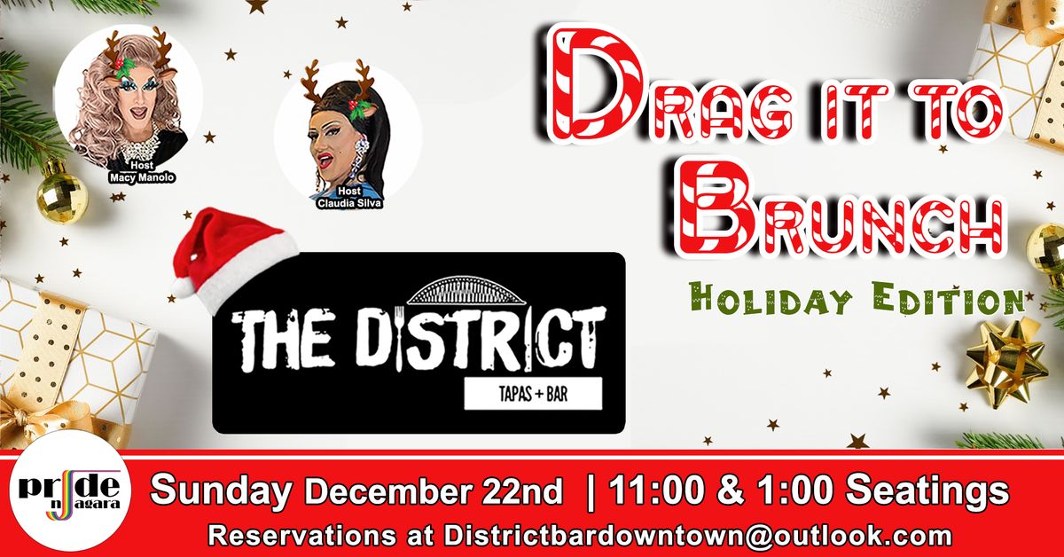 Pride Niagara DRAG It To Brunch: HOLIDAY EDITION! St.Catharines Sunday Dec 22nd