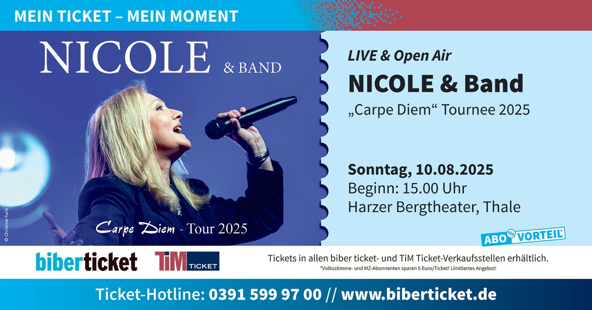 NICOLE & Band - Carpe Diem - Tournee 2025 