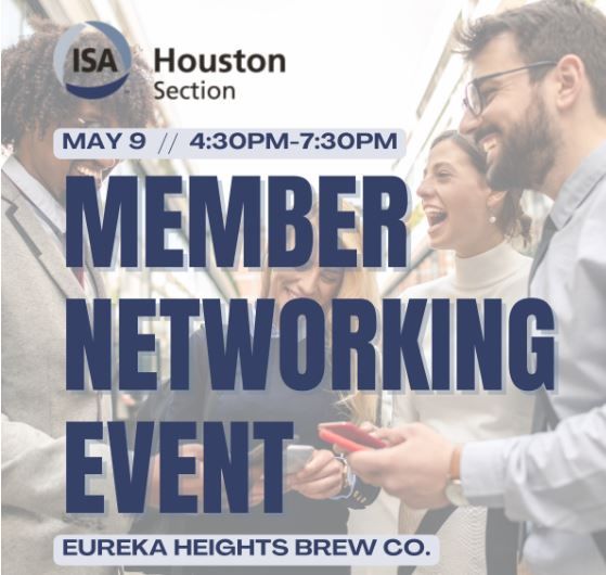 ISA Houston Section May Networking Event