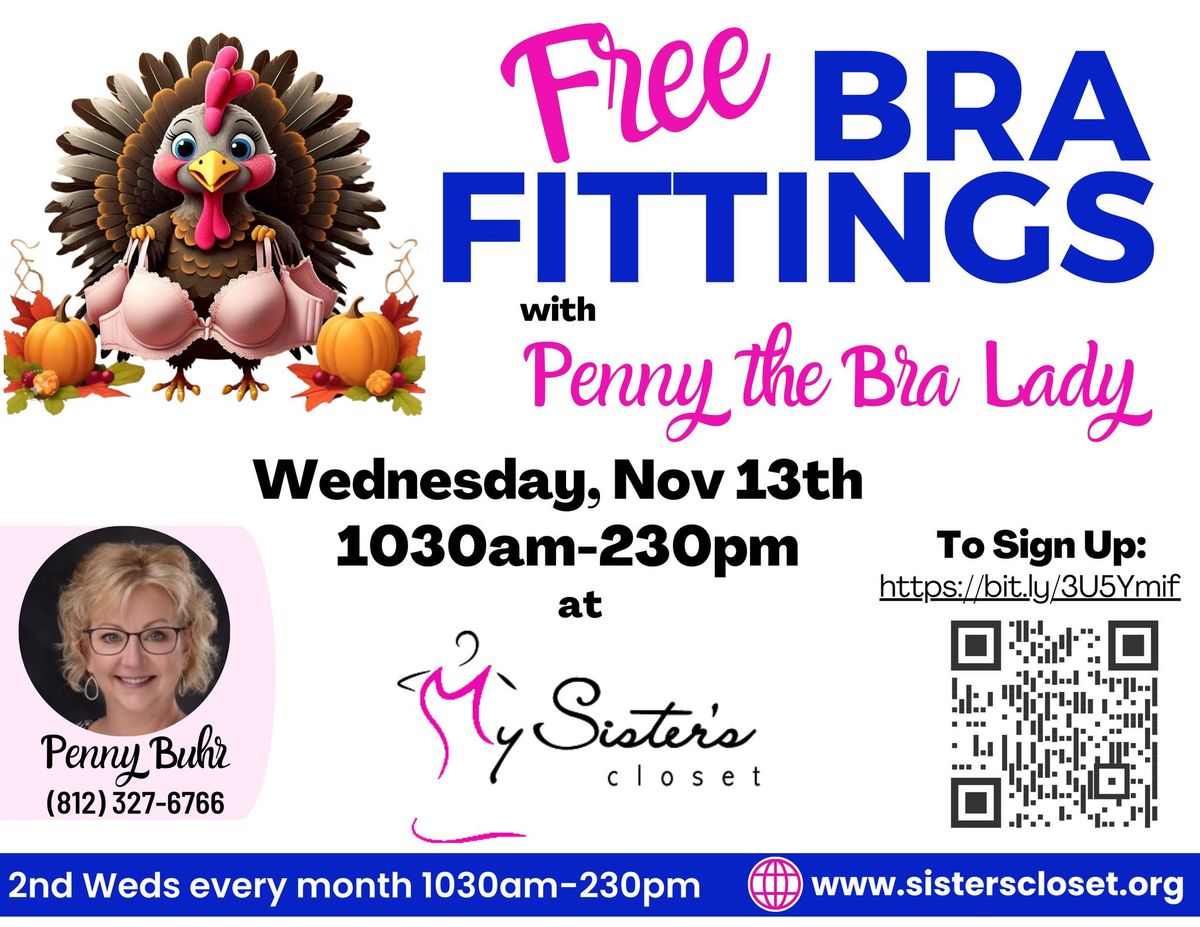 FREE Bra Fittings with Penny the Bra Lady at My Sister's Closet 