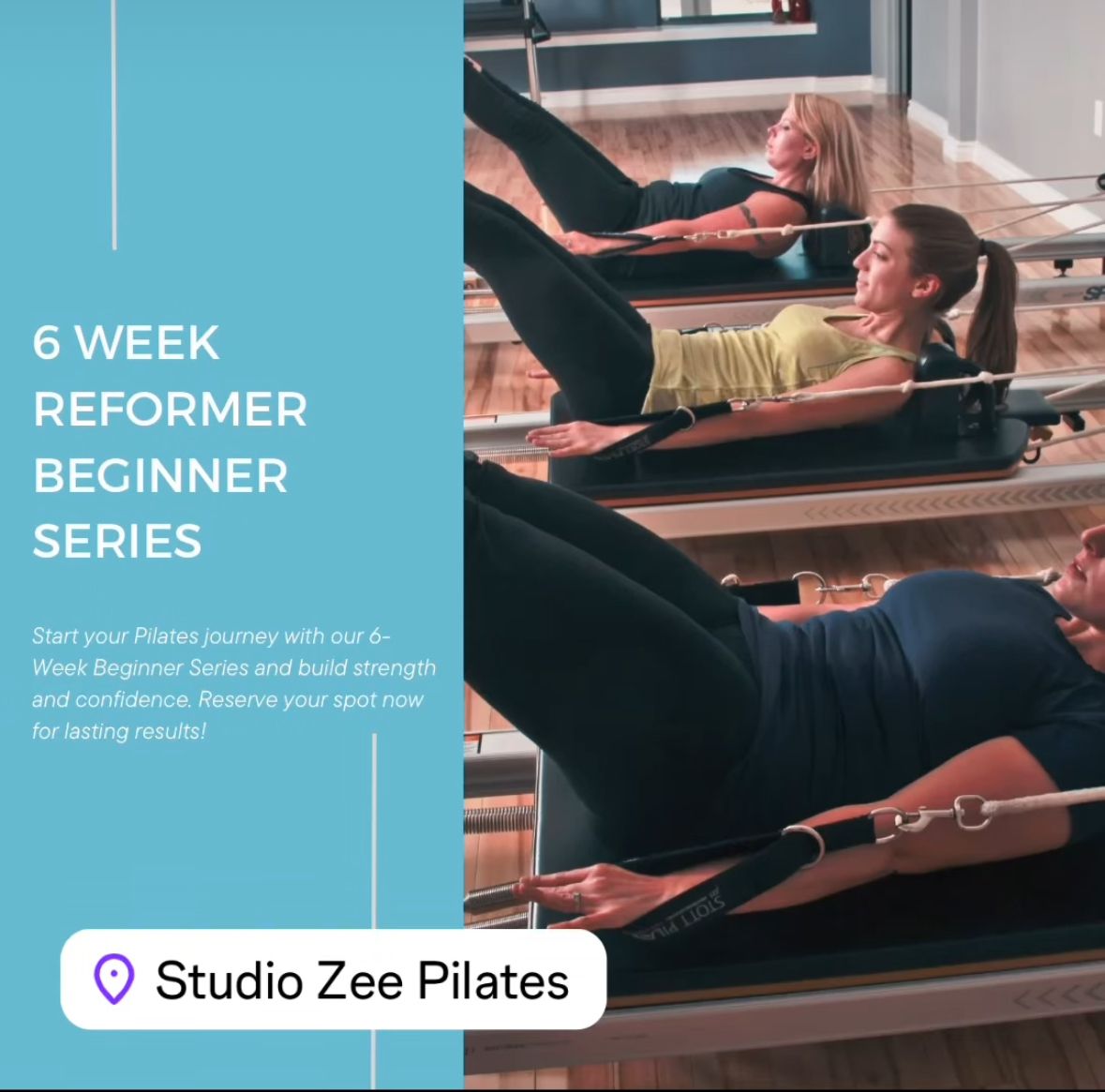 6 Week Reformer Beginner Series - Thursdays At 9:30AM!