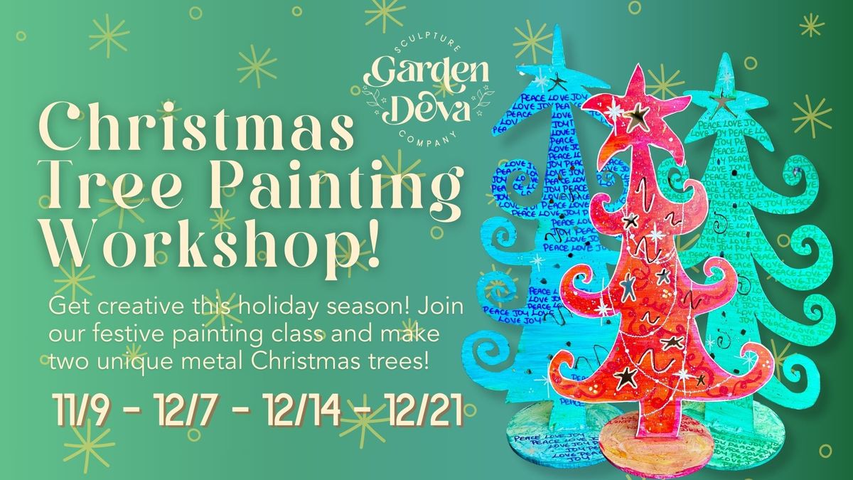 Christmas Tree Painting Workshop \ud83c\udf84\ud83c\udfa8