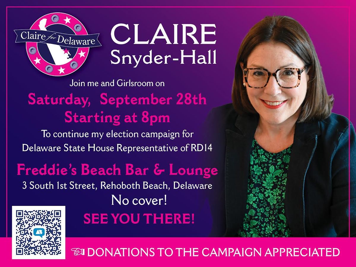 Fundraiser for Claire for Delaware featuring Girlsroom